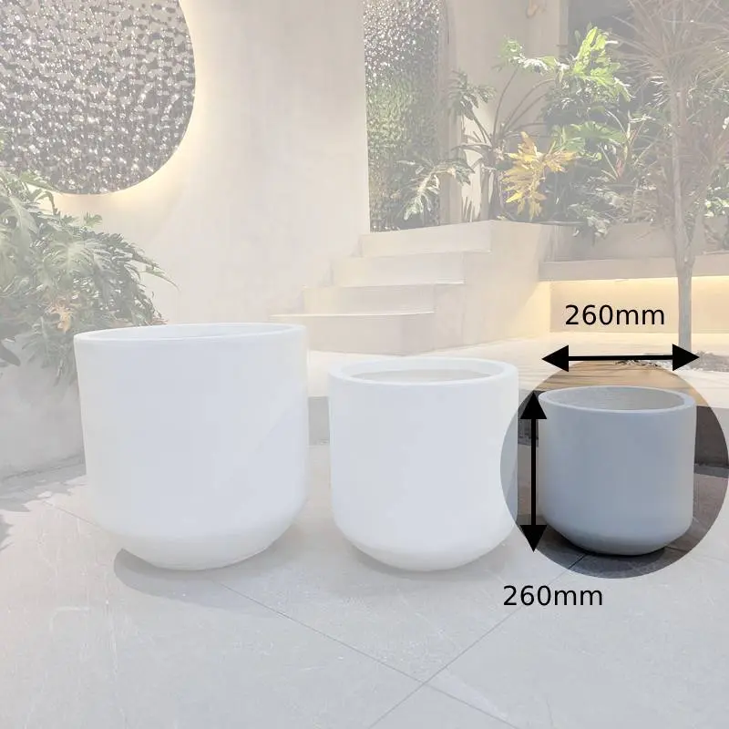 049-260 Clay Fibre Planter Pot